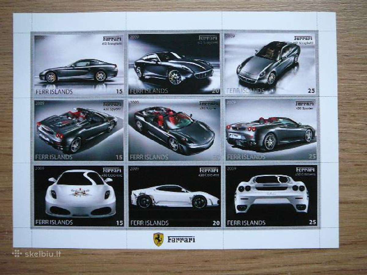 Automobiliai Ferrari 2009 Mnh ff427