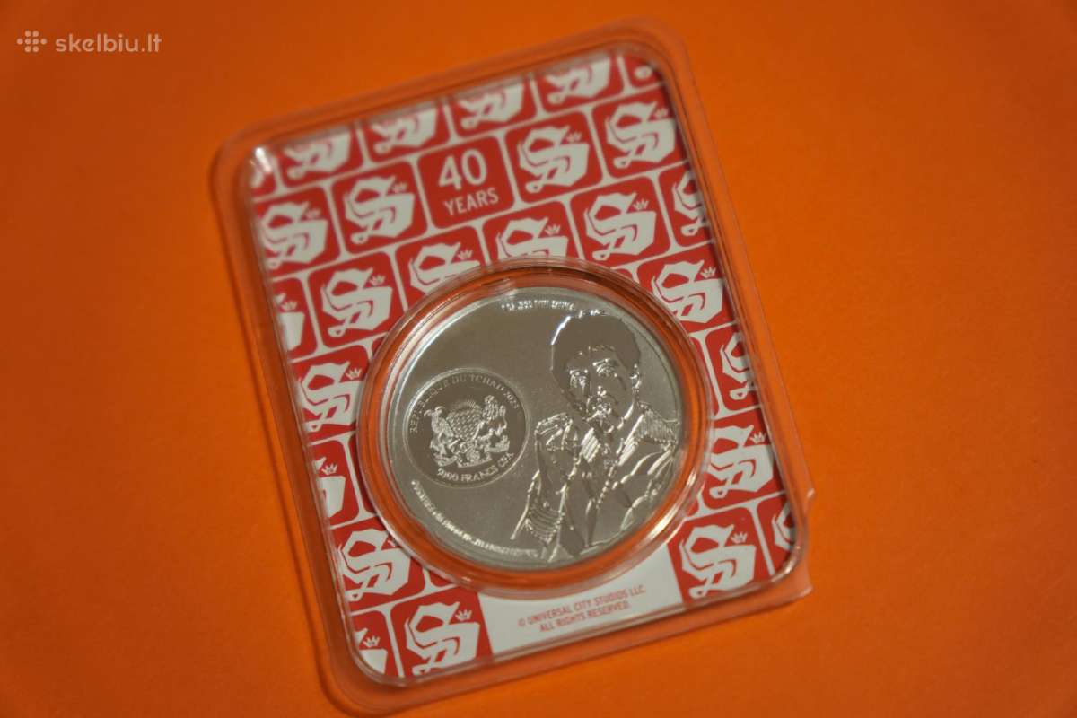 Sidabrinė 1oz Scarface moneta - nuotraukos Nr. 2