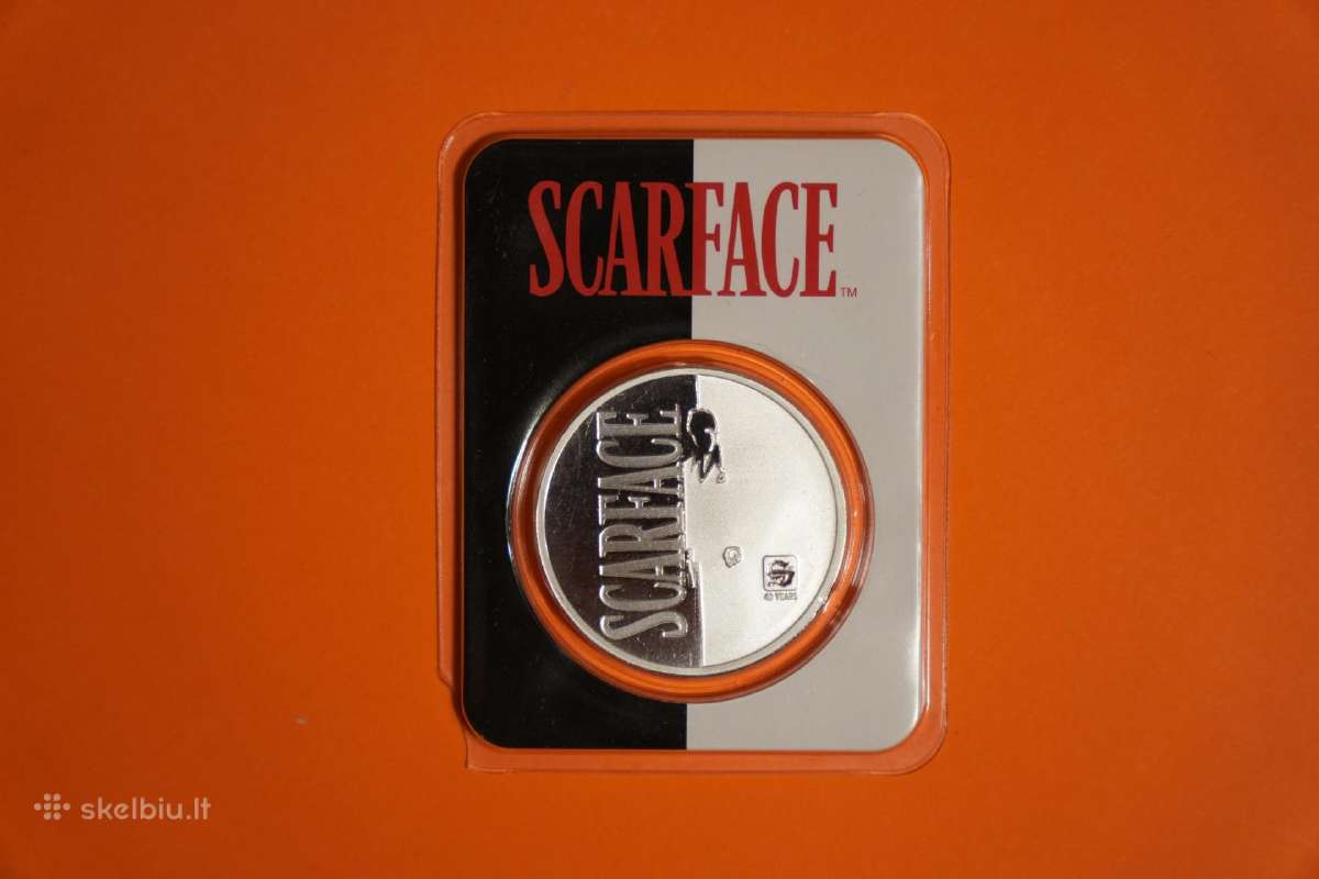 Sidabrinė 1oz Scarface moneta
