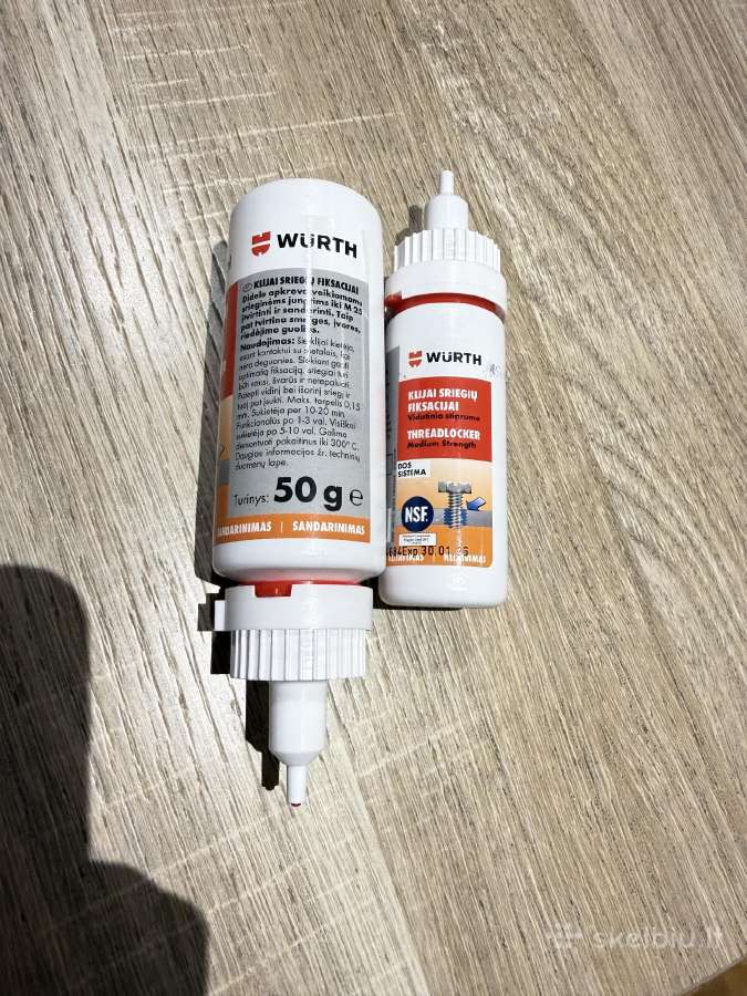 Klijai sriegių fiksacijai Wurth