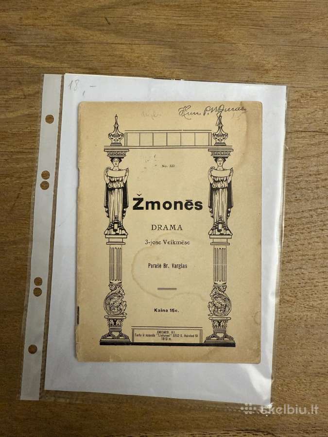 Žmonės. Drama 1910m.