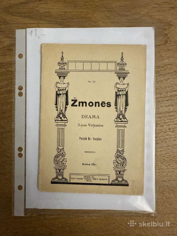 Žmonės. Drama 1910