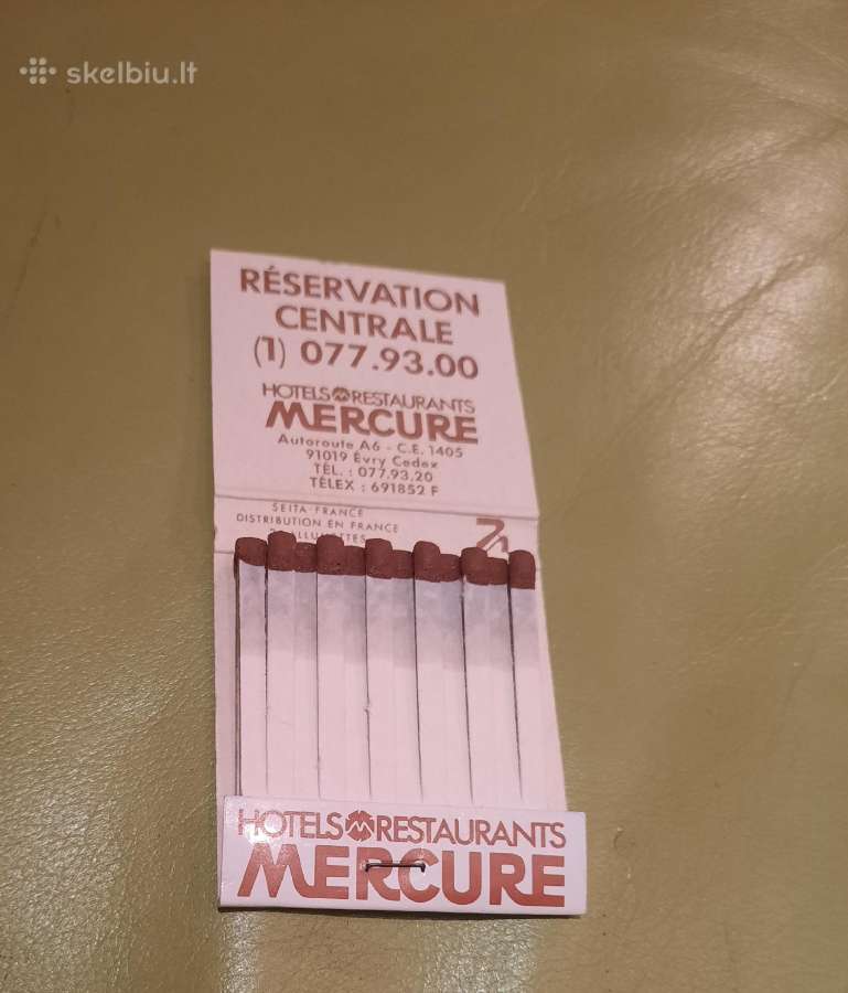 Rem. Degtukų dėžutė Mercure - nuotraukos Nr. 2