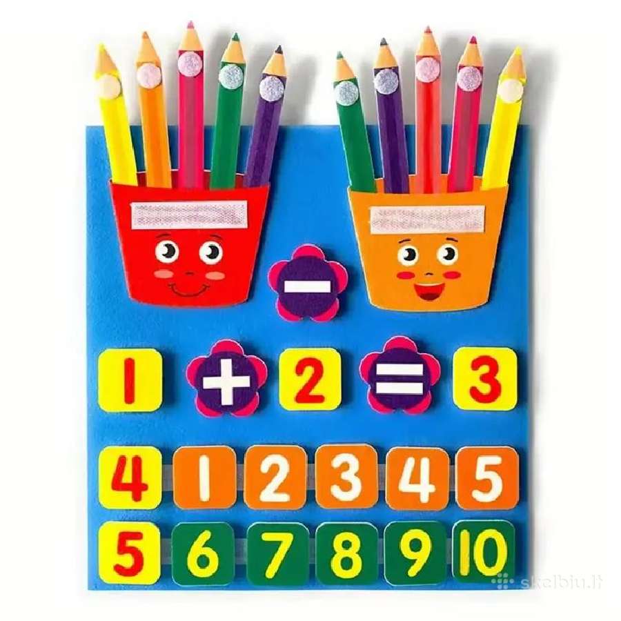 Veltinių pieštukų matematika