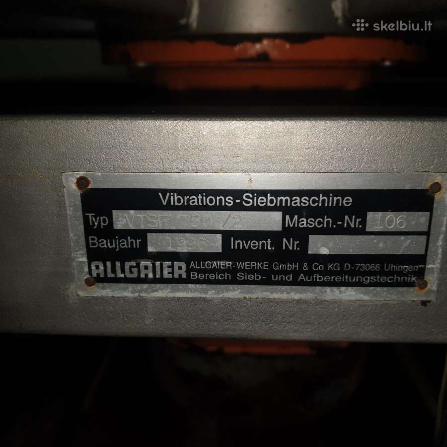 Vibro sietavimo įrenginys – birioms medžiagoms - nuotraukos Nr. 3