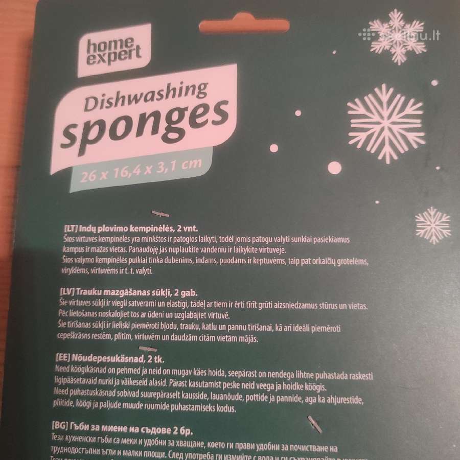 Indų plovimo kempinės - nuotraukos Nr. 2