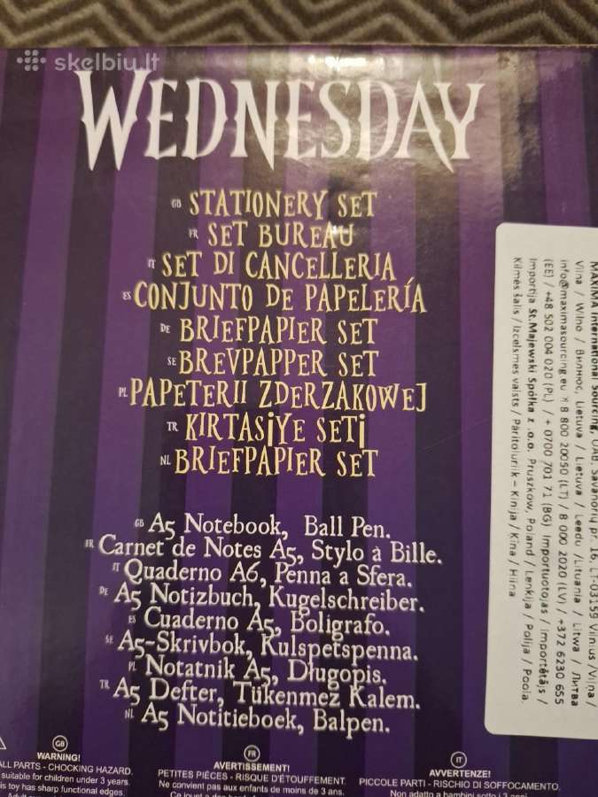 Užrašinė su rašikliu (A5) Wednesday - nuotraukos Nr. 4