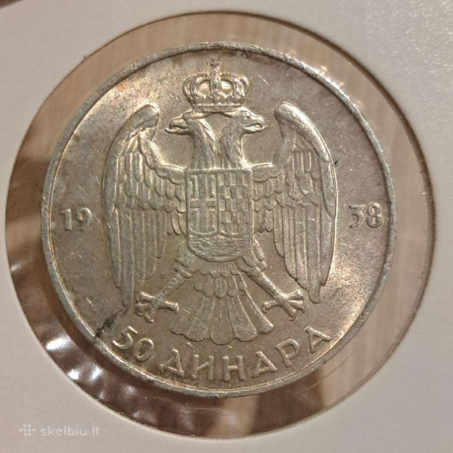 1938 Jugoslavija 50 dinarų - nuotraukos Nr. 2