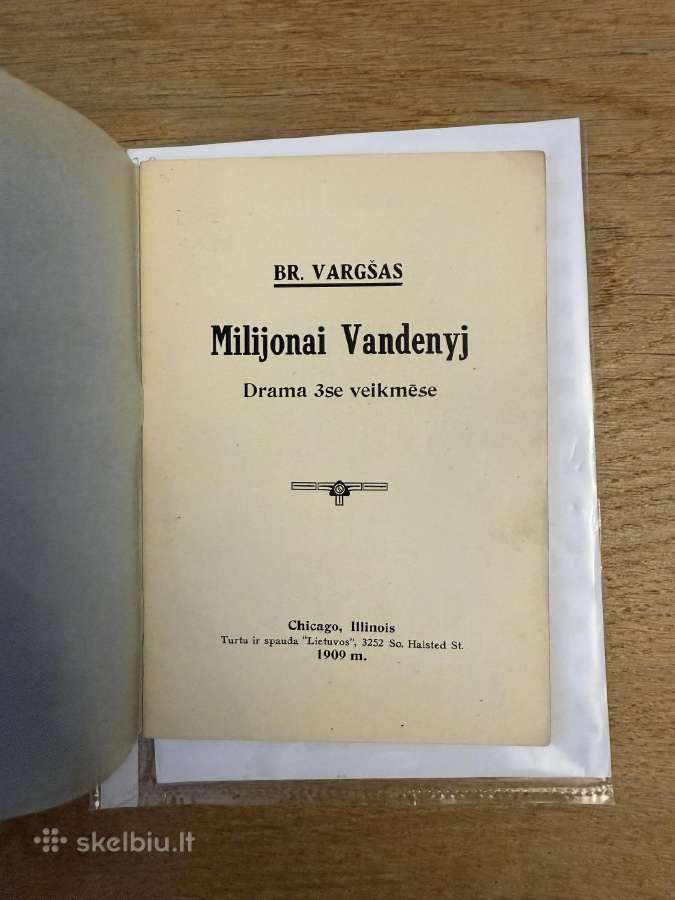 Milijonai Vandenyj 1909 - nuotraukos Nr. 2