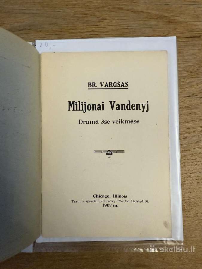 Milijonai Vandenyj 1909 - nuotraukos Nr. 2