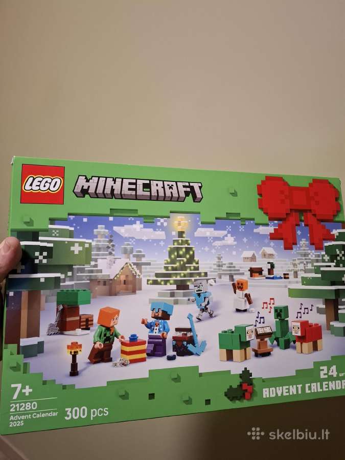 Minecraft advento kalendirius ir žmogeliukai