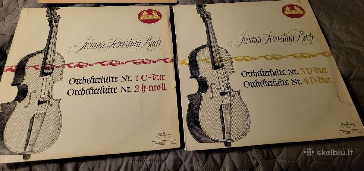 2vnt Bach suitos 1-4 komplektas lp plokštelės