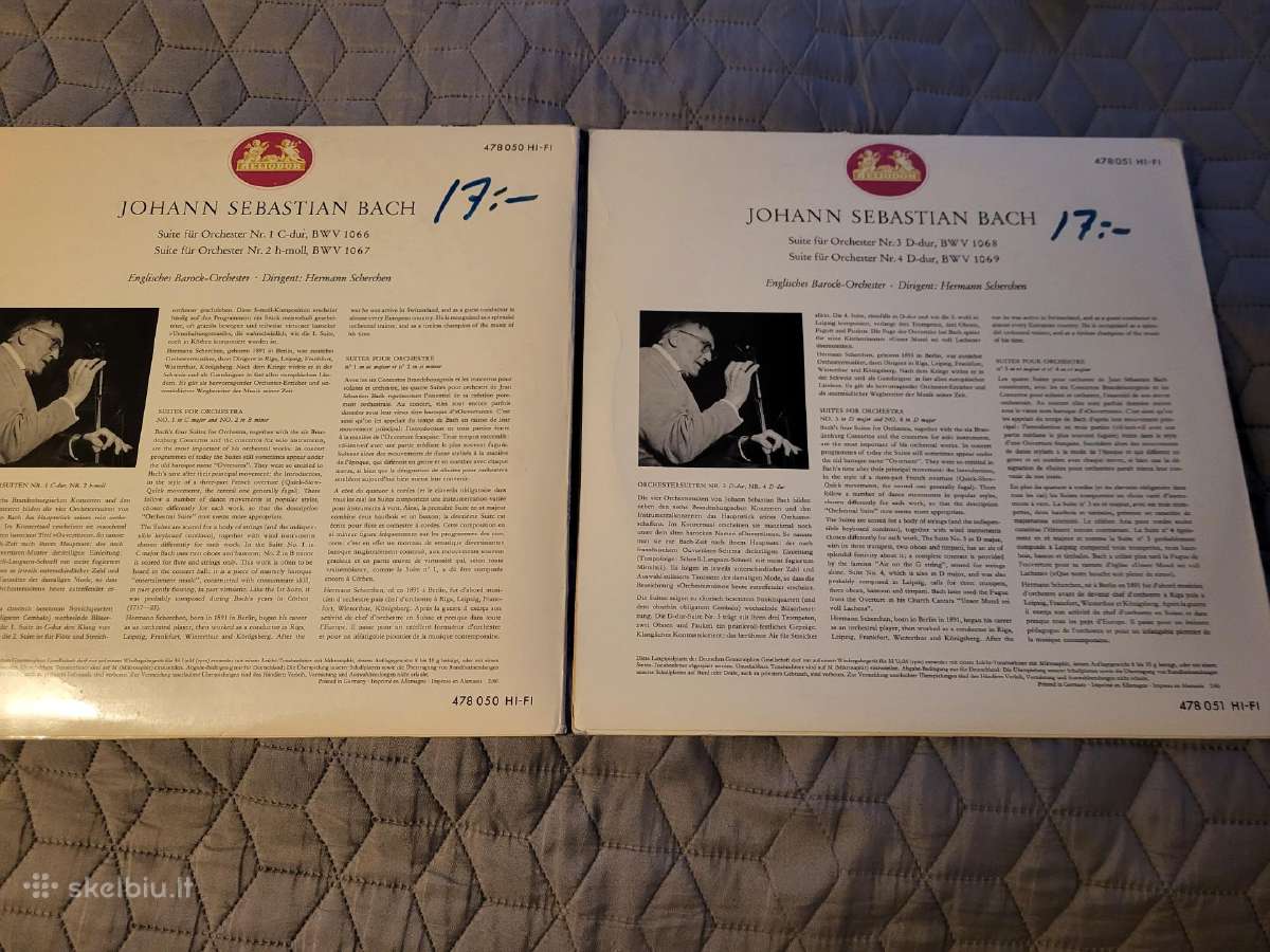 2vnt Bach suitos 1-4 komplektas lp plokštelės - nuotraukos Nr. 2