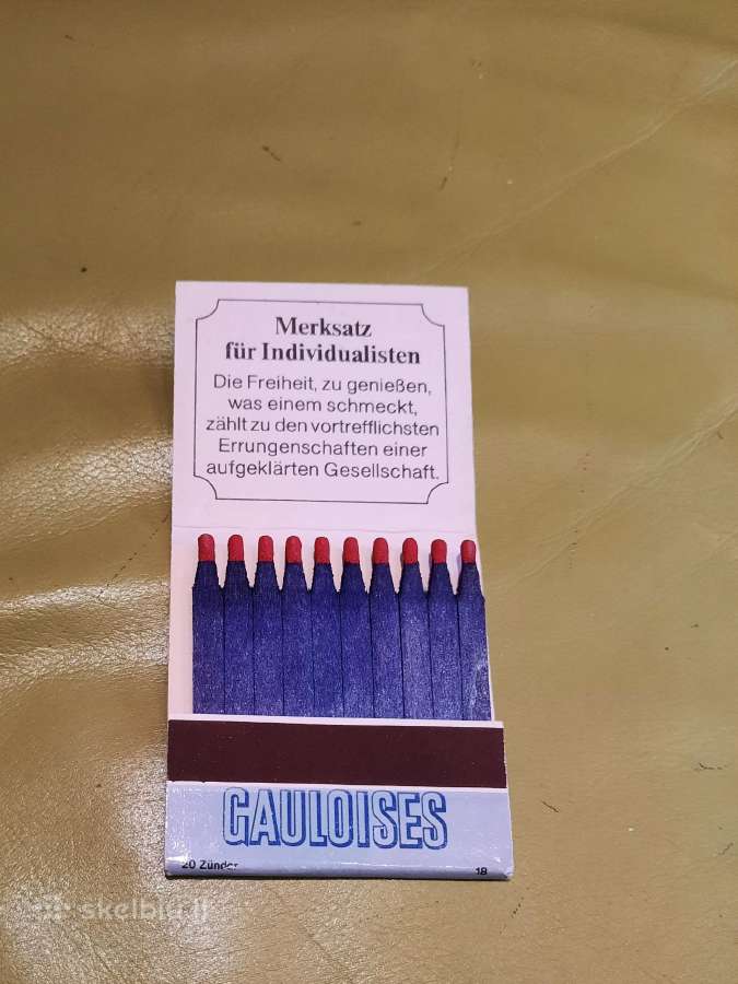 Rem. Degtukų dėžutė Gauloises - nuotraukos Nr. 2