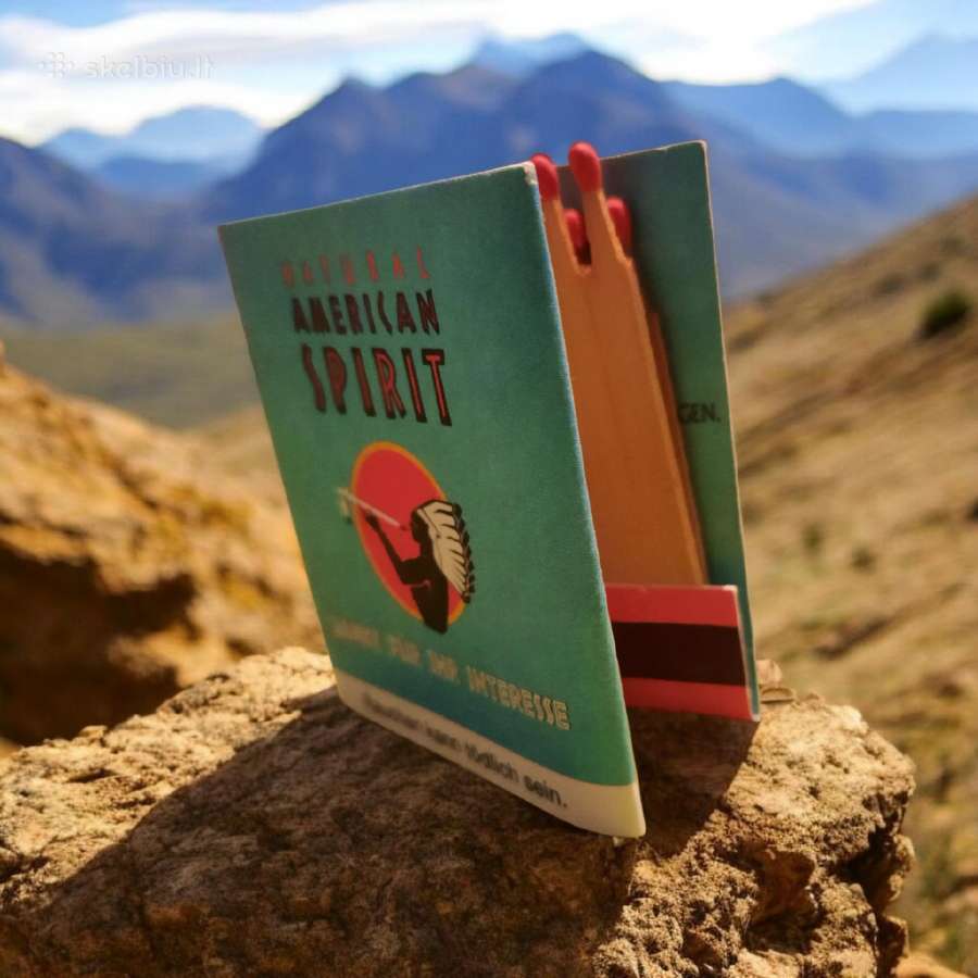 Rem. Degtukų dėžutė Natural American Spirit