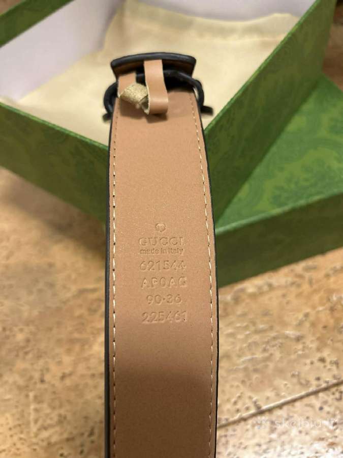 Gucci odinis diržas - nuotraukos Nr. 4
