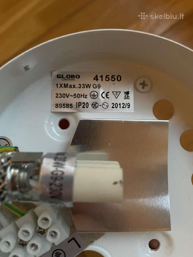 Stiklinis chromuotas sieninis šviestuvas 16 cm - nuotraukos Nr. 5