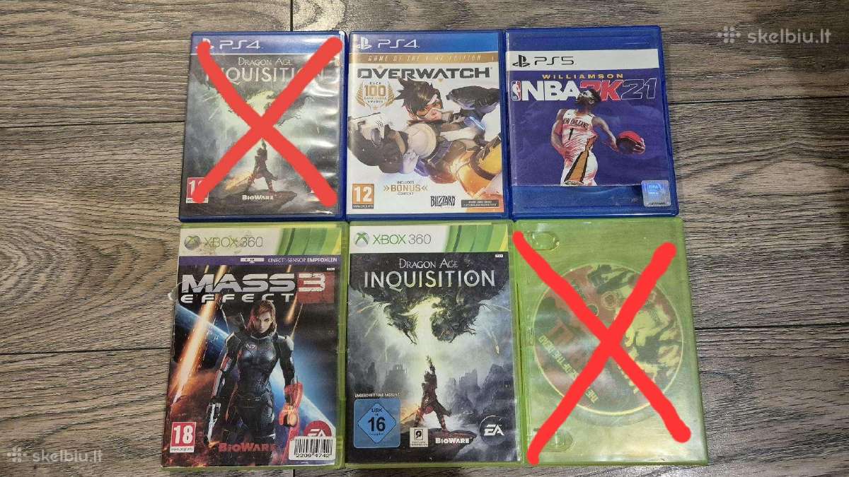 Playstation 4, Playstation 5, Xbox 360