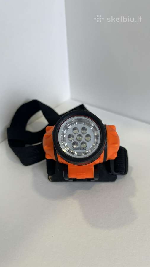 LED prožektorius ant galvos (oranžinis)