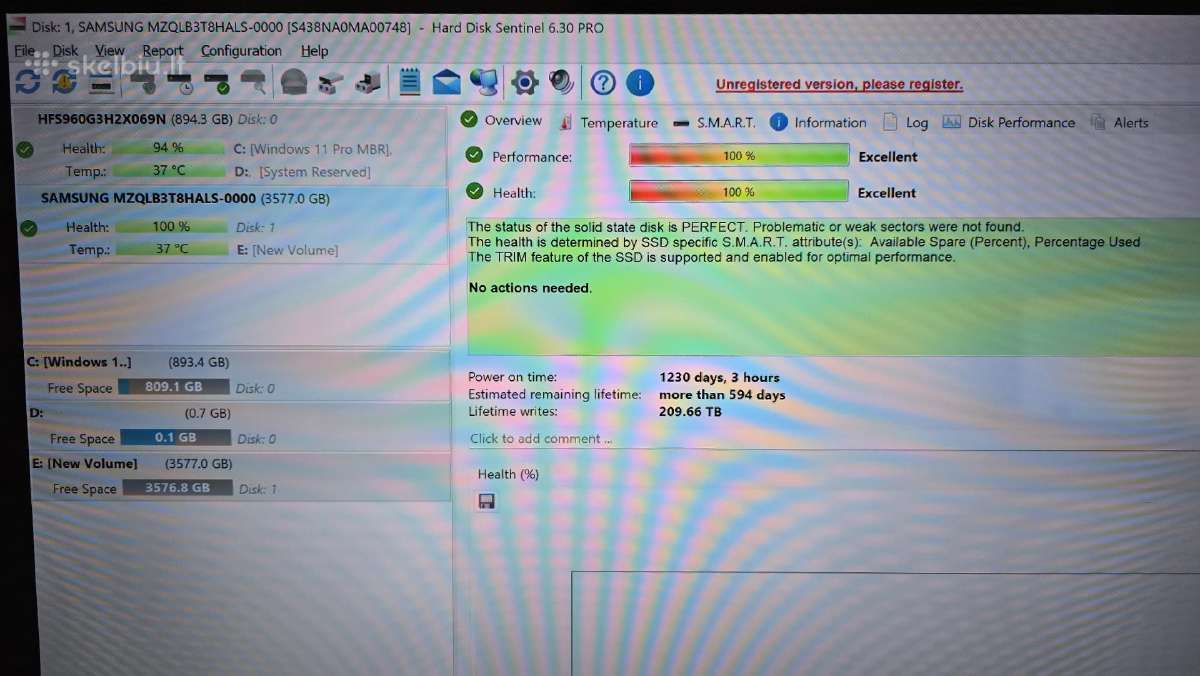 2.5" U.2 U.3 E3.s M.2 Nvme SSD Gen 3.0 4.0 5.0 - nuotraukos Nr. 16