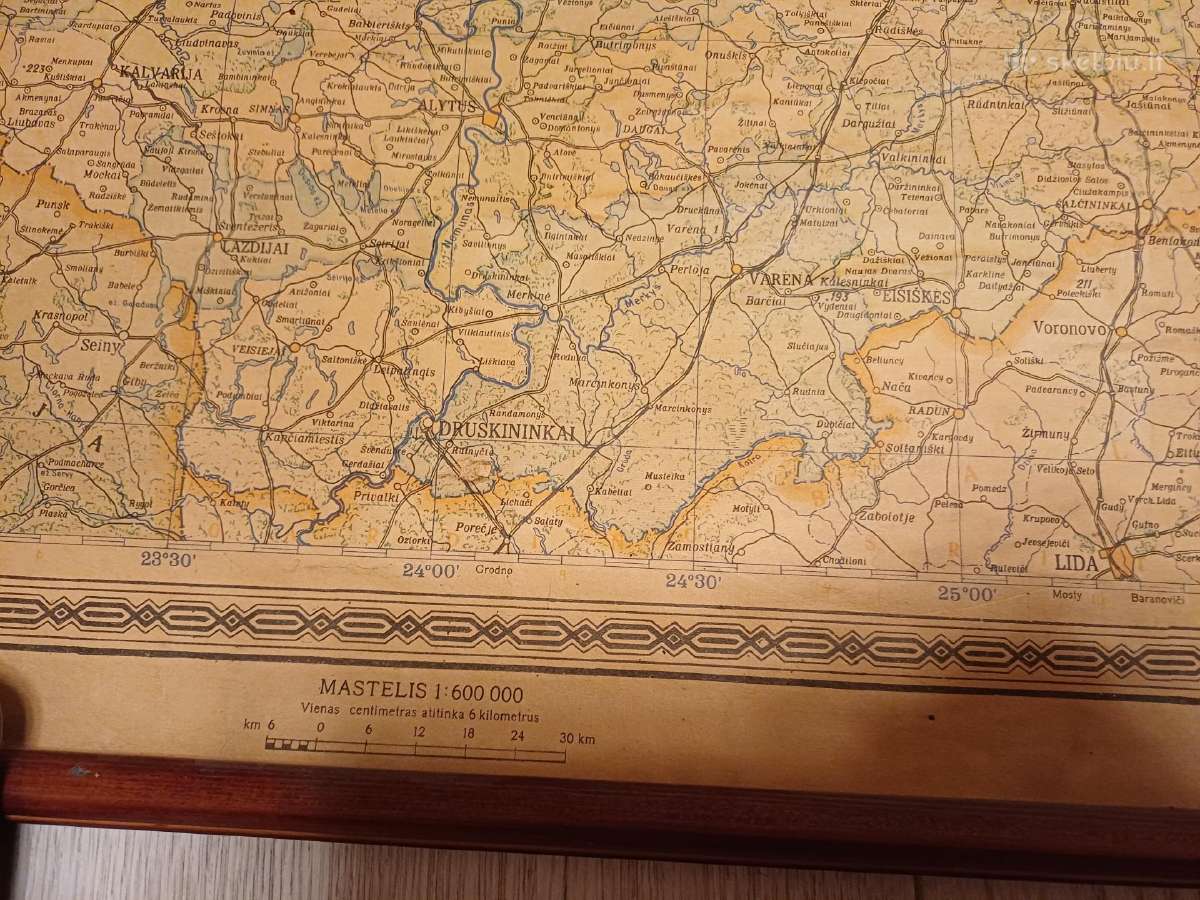 Parduodu žemėlapį,1955m - nuotraukos Nr. 2
