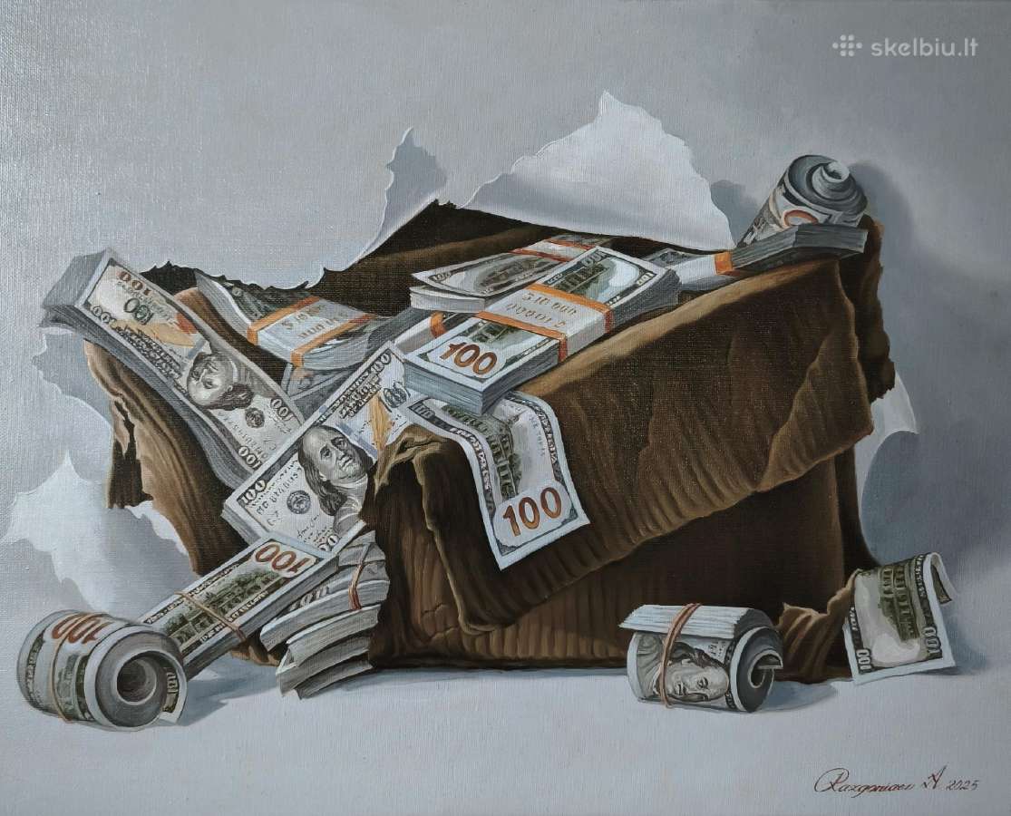 Drobė, aliejus 50 x 40 cm 250 eurų