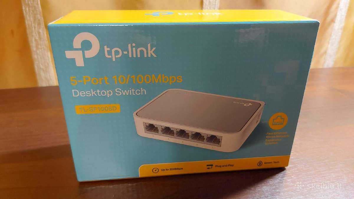 100mbit WiFi maršrutizatoriai, Lan šakotuvai - nuotraukos Nr. 3