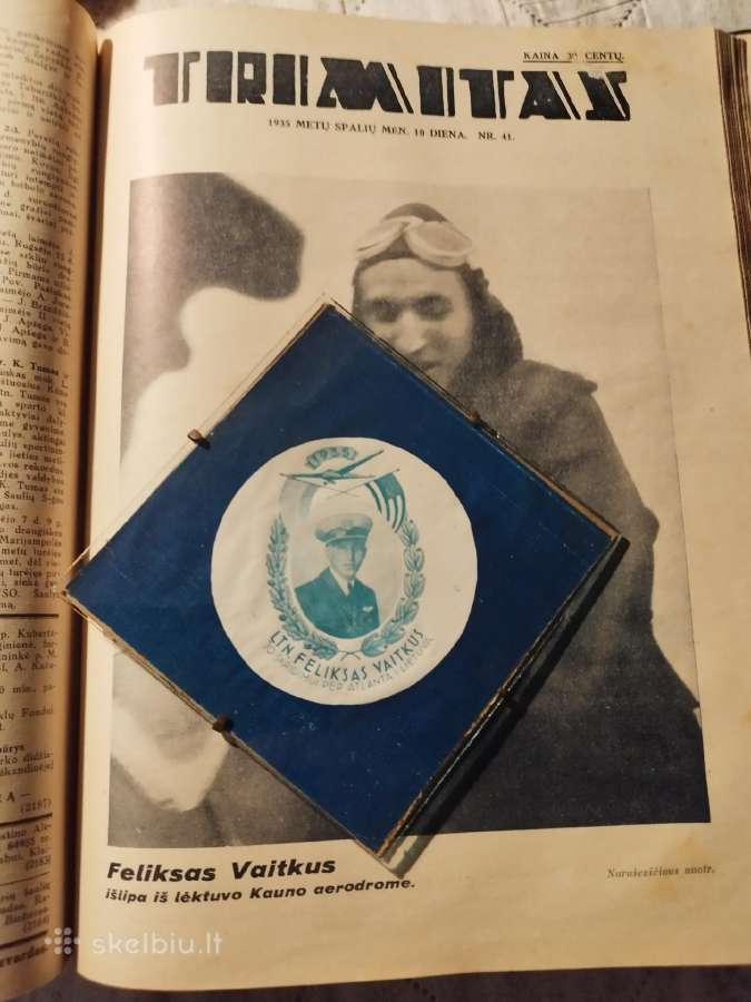 Tarpukario lakūno F. Vaitkaus paveiksliukas