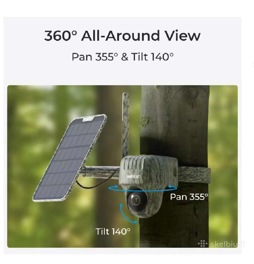 Reolink Cellular Trail Camera 4G Lte 4k - nuotraukos Nr. 3