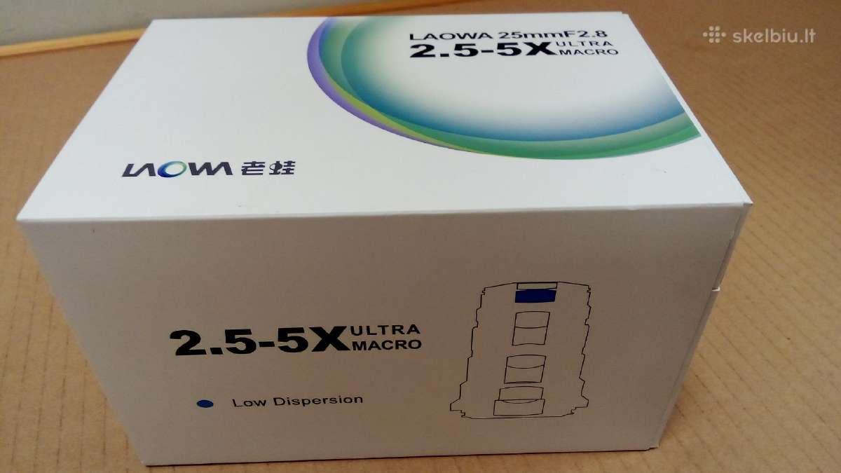 Laowa 25mm f/2.8 2.5-5x Ultramacro Sony E sistemai