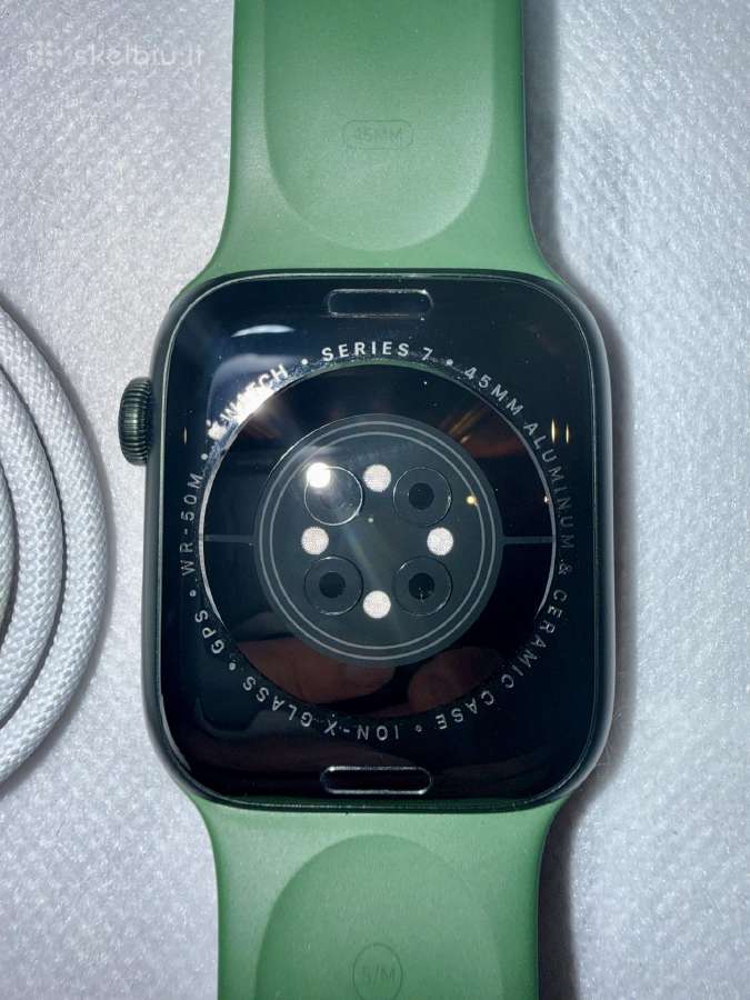 Idealios būklės Apple Watch 7 45 mm - nuotraukos Nr. 2