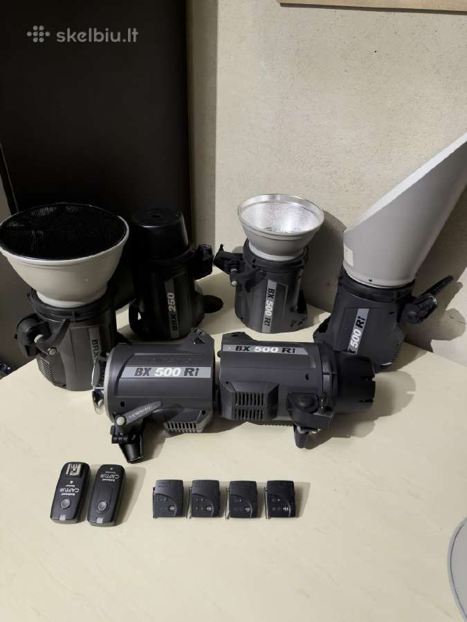 Elinchrom Brx-250 ir Brx-500 plius paleidejai