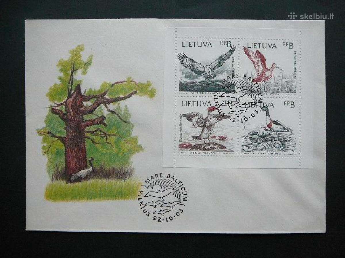 Lietuva 1992 Pauksciai Pdv lit501v