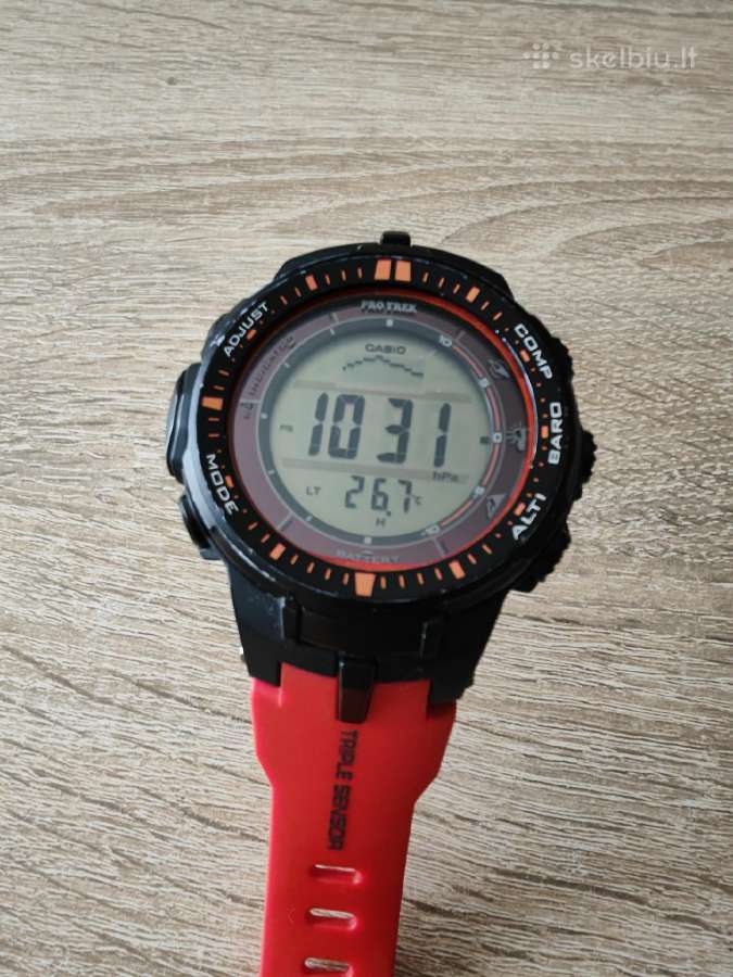 Parduodu tvarkinga laikrodį Casio Protrek Prw 3000 - nuotraukos Nr. 3