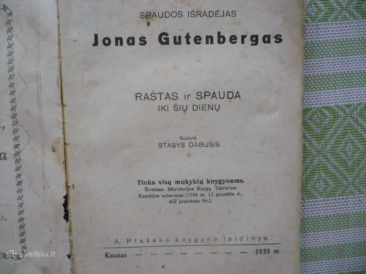 St. Dabušis - Spaudos išradėjas 1935 - nuotraukos Nr. 2