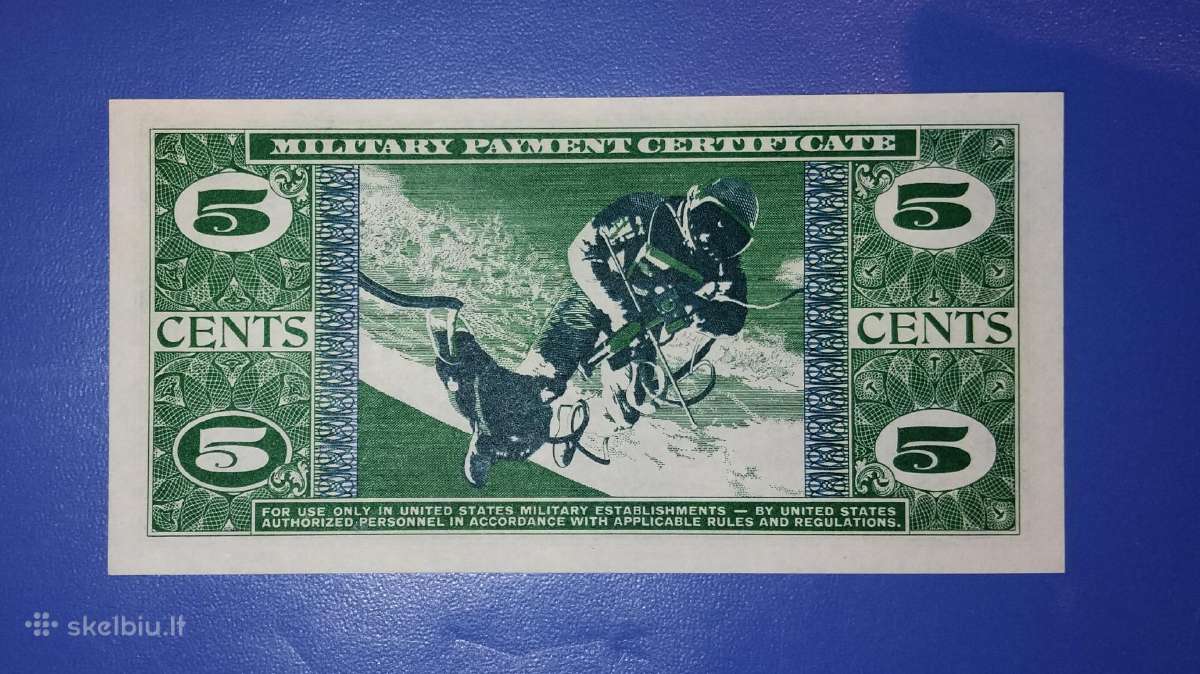 JAV "Kariniai" 5 centu banknotas - nuotraukos Nr. 2