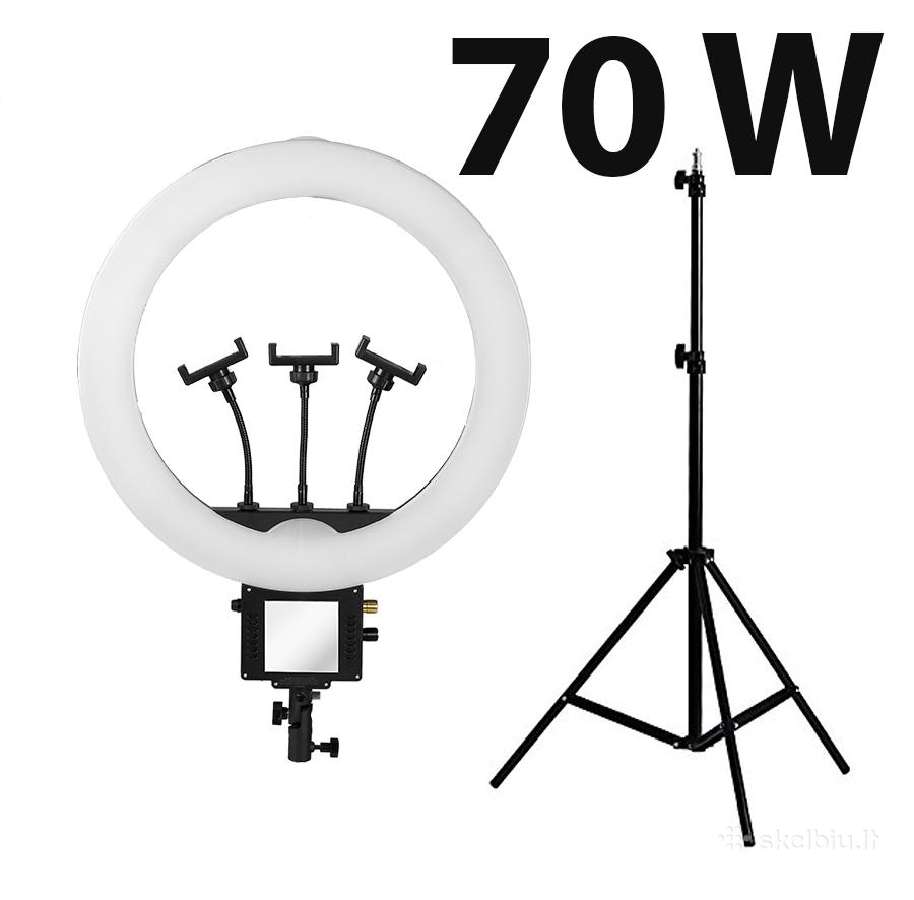 LED žiedinė lempa 70w su stovu – Pro Max - nuotraukos Nr. 9