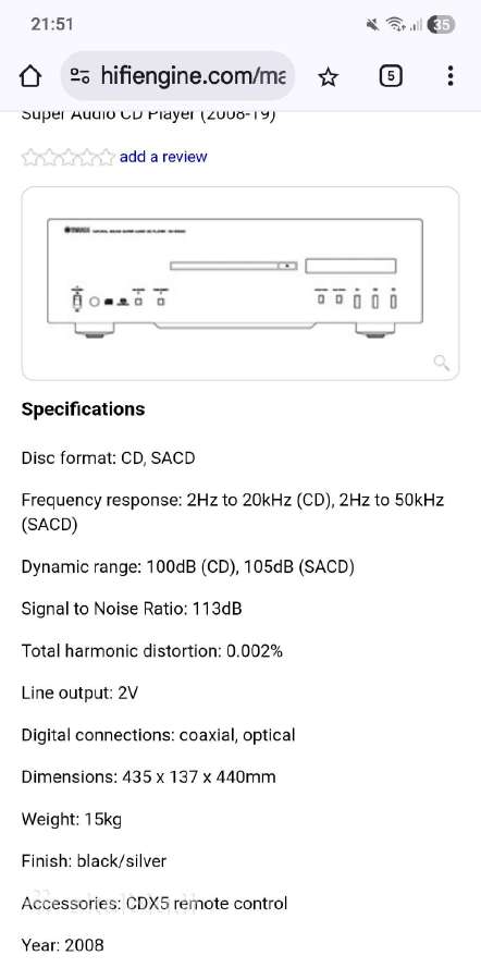 Yamaha CD s1000