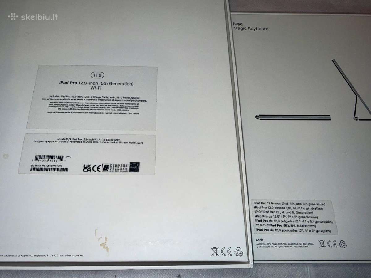 Puikus iPad Pro 12,9", 1 TB 5th gen - nuotraukos Nr. 5