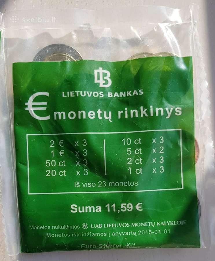 Startinės euro monetos - nuotraukos Nr. 2