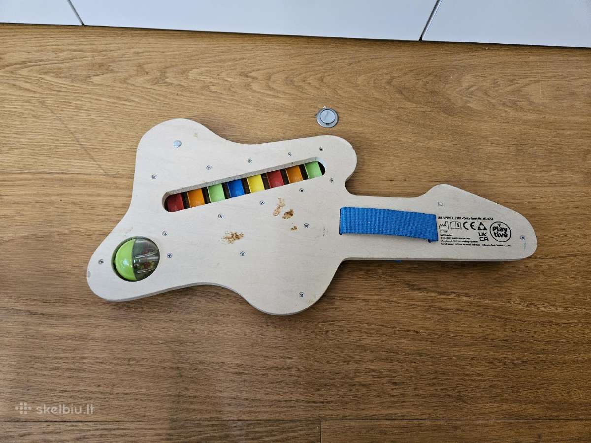 Žaislai: vaikiškas metalafonas, gitaros formos - nuotraukos Nr. 2