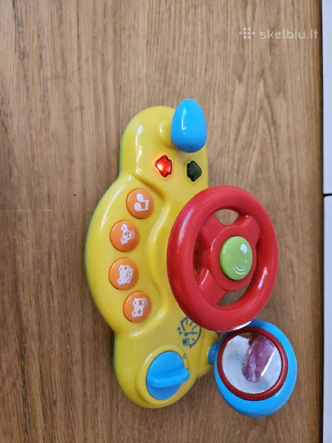 Žaislai: Automobilinis vairas, grojantis
