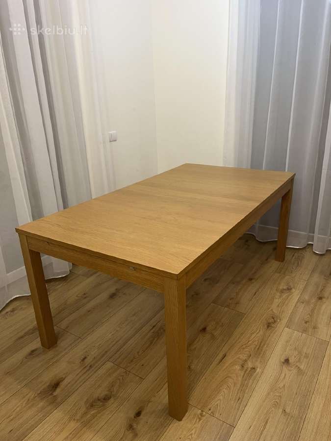 Valgomojo stalas 175 cm su prailginimu