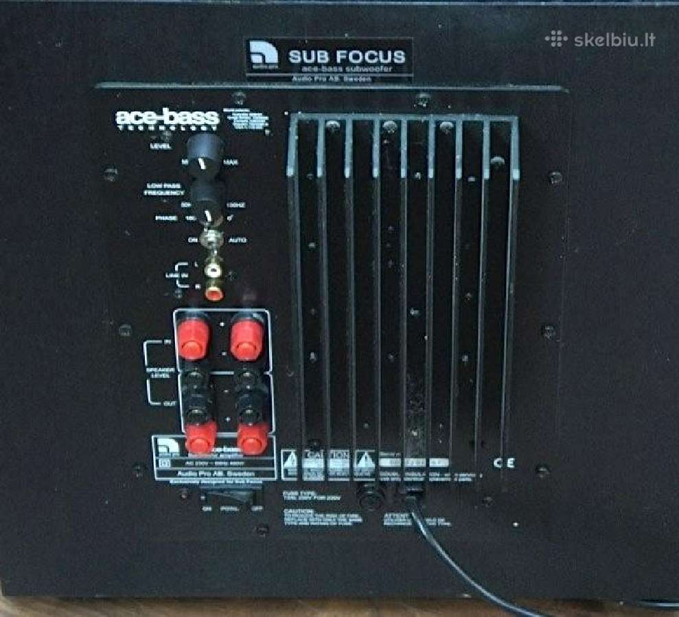 Aktyvus subas Audiopro Sub Focus - nuotraukos Nr. 2