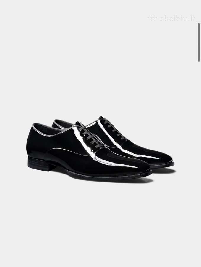 Black Tuxedo Oxford prabangūs klasikiniai batai.