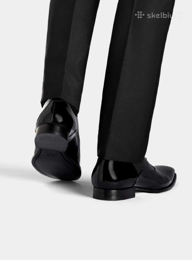 Black Tuxedo Oxford prabangūs klasikiniai batai. - nuotraukos Nr. 5