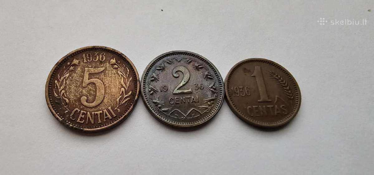Lietuvos tarpukario 1936 125 centai
