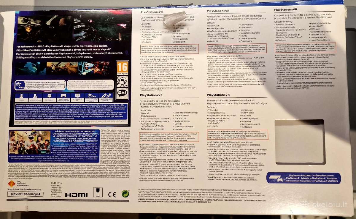 Playstation Vr (cuh-zvr2) Ps5 ir Ps4 - nuotraukos Nr. 4