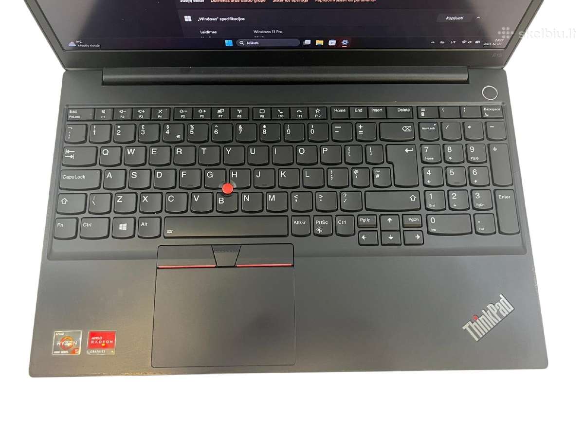 Lenovo Thinkpad E15 + 3 mėn. garantija - nuotraukos Nr. 4