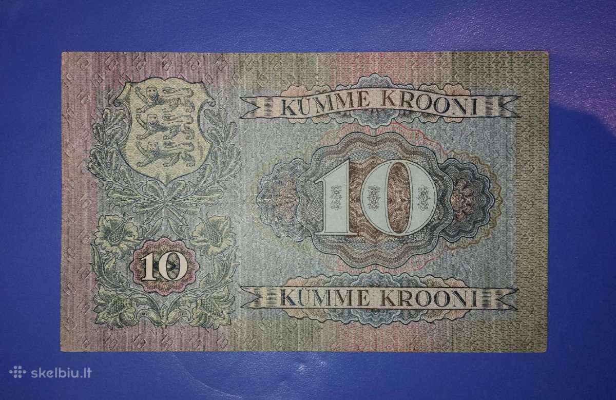 Estijos 10 krooni banknotas - nuotraukos Nr. 2